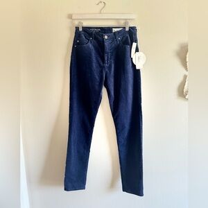 AG for Anthropologie Stevie Velvet Ankle Jeans size 28